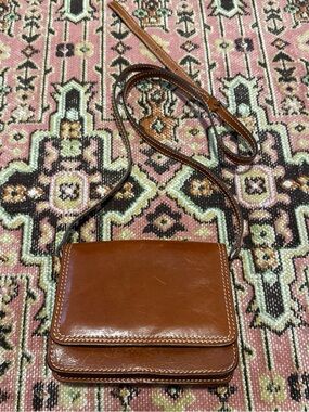 Italian Leather Toscana Adjustable Shoulder Strap Purse